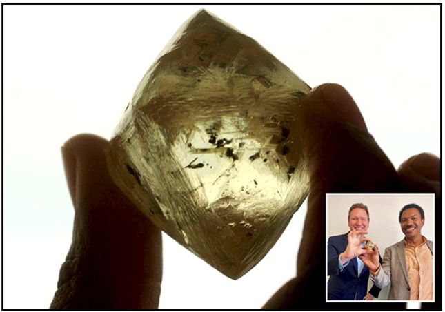 О желтом бриллианте весом 616 карат, найденном 50 лет назад