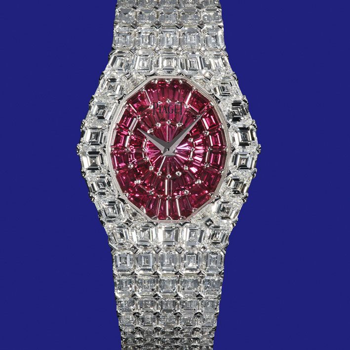 Ювелирные часы Aura с рубинами и бриллиантами