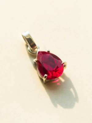 подвеска с рубином
