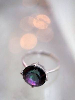 кольцо с аметистом