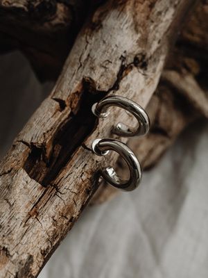 серебряные серьги