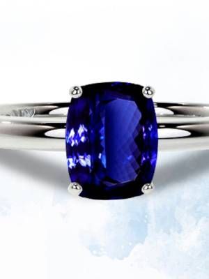 кольцо с сапфиром