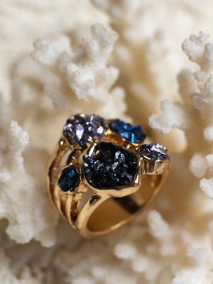 кольцо с сапфиром