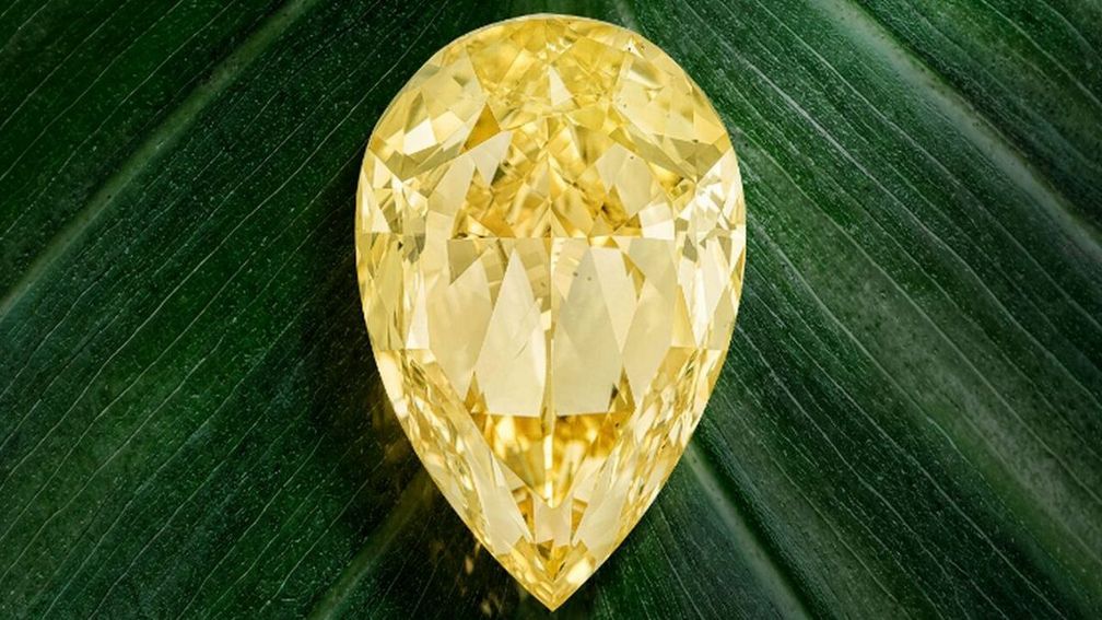 Желтый бриллиант весом 202 карата будет представлен на аукционе Christie’s