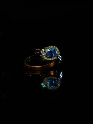 кольцо с сапфиром