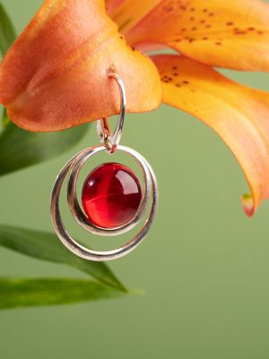 подвеска с рубином