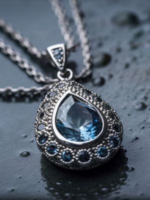 колье с сапфиром