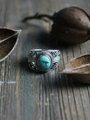 кольцо с бирюзой