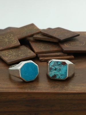 кольца с бирюзой