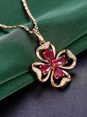 подвеска с рубином