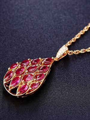 подвеска с рубином