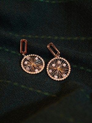 золотые серьги