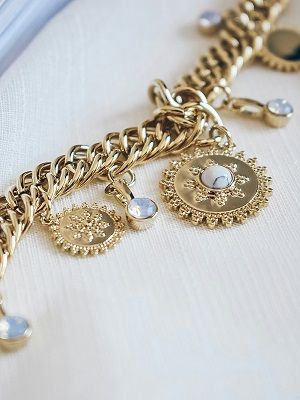 колье с авкавмарином