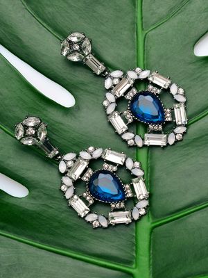 серьги с аквамарином