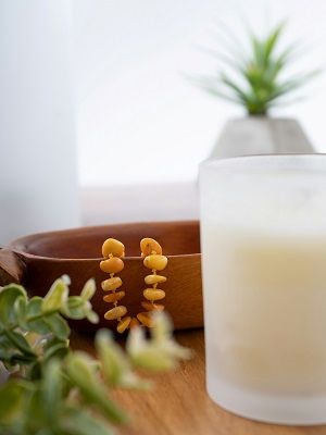 бусы с янтарем