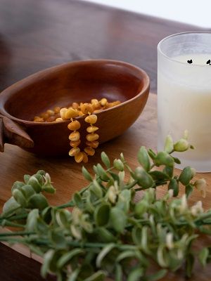 бусы с янтарем