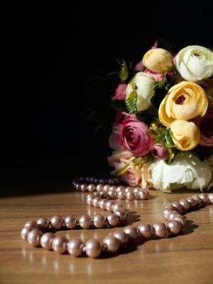 колье с жемчугом