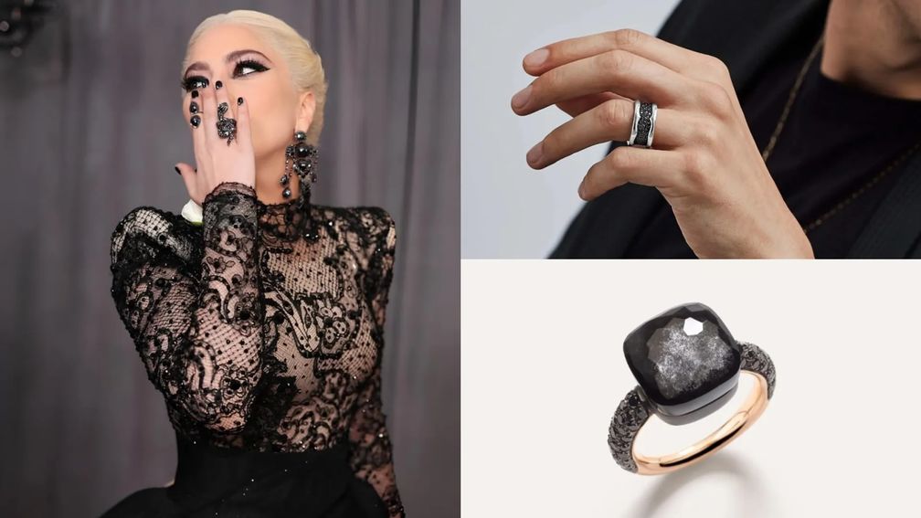 Самые изысканные кольца с черными бриллиантами, ч. 1