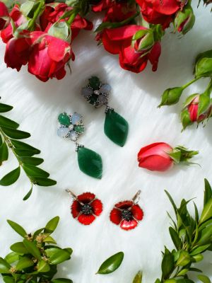 серьги с ониксом