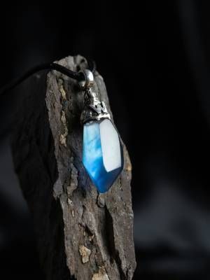 подвеска с аквамарином