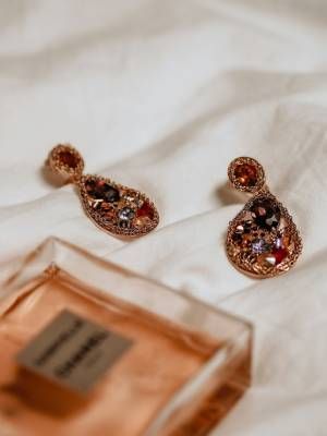 серьги с цитрином