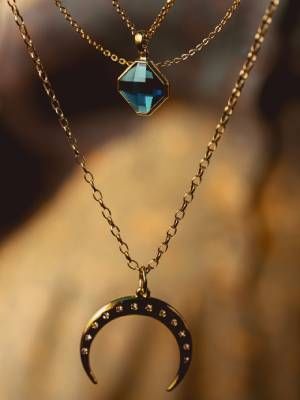 подвеска с аквамарином