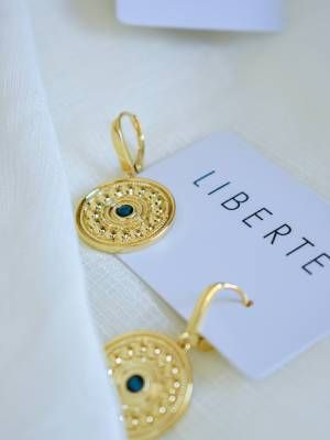 серьги с аквамарином