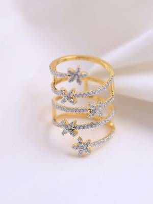 кольцо с цирконом