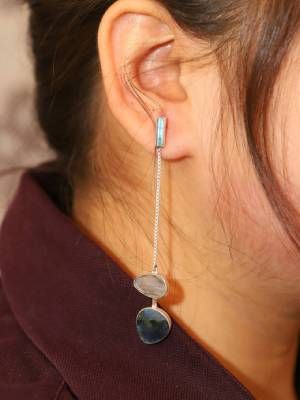 серьги с опалом