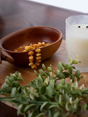 бусы с янтарем