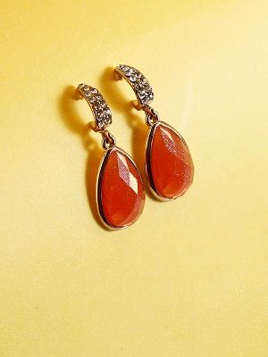 серьги с янтарем