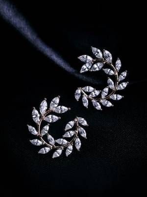 серьги с горным хрусталем