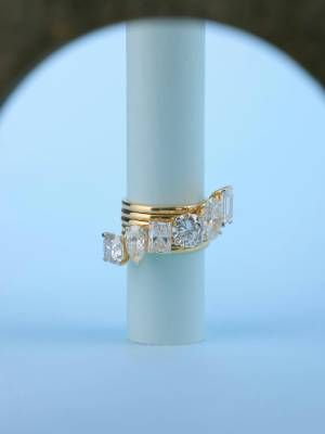 кольцо с горным хрусталем