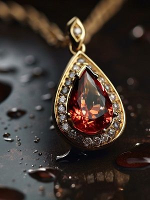 подвеска с раухтопазом