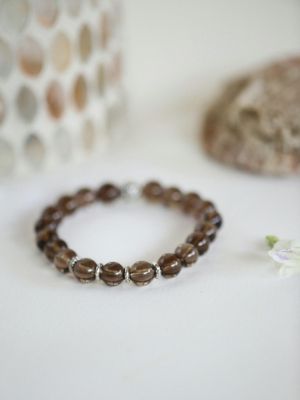 браслет с раухтопазом