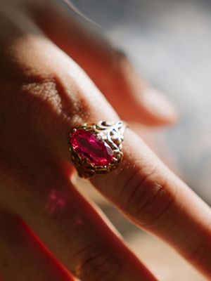 подвеска с розовым кварцем