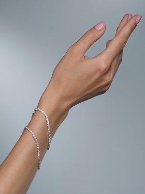 браслет с фианитом