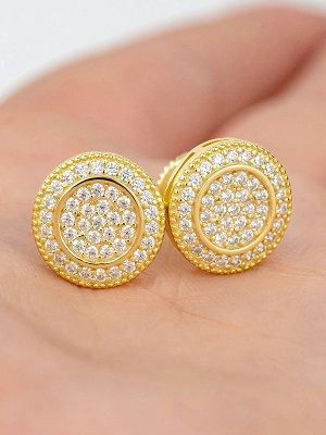 серьги с фианитом