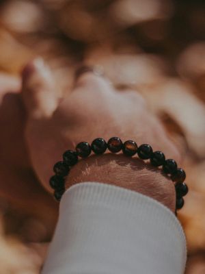 браслет с раухтопазом