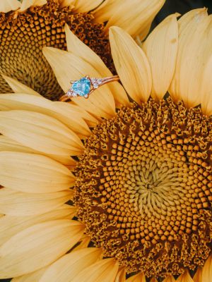 кольцо с топазом