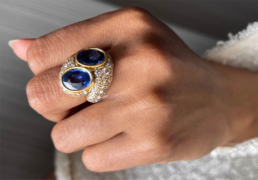 Винтажное кольцо с сапфирами, в которое влюбилась Блейк Лайвли