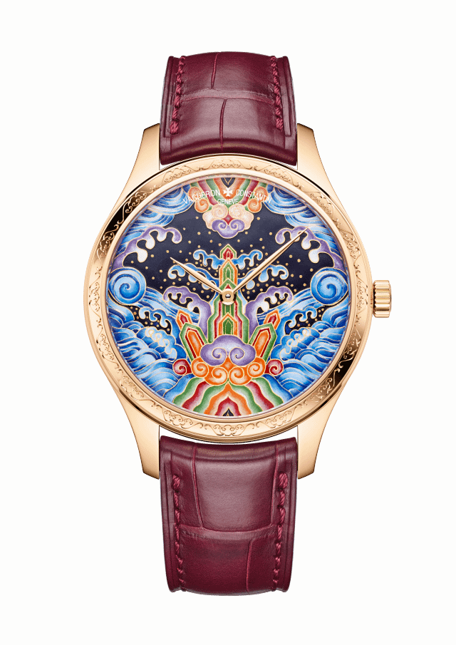 Часы Métier D’art от Vacheron Constantin с перегородчатой эмалью, изображающей бьющиеся волны