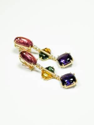 серьги с сапфиром