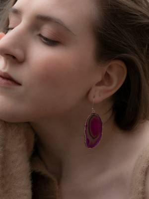 серьги с турмалином