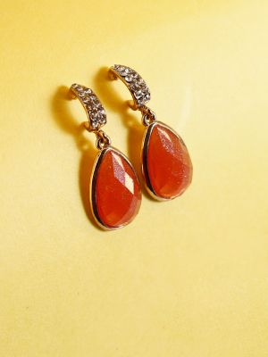 серьги с сердоликом