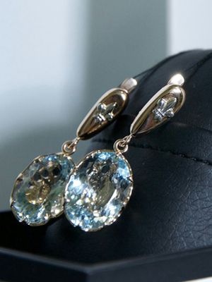 серьги из платины