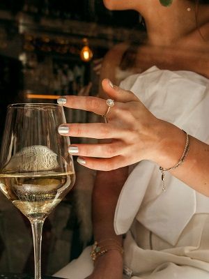 кольцо с горным хрусталем