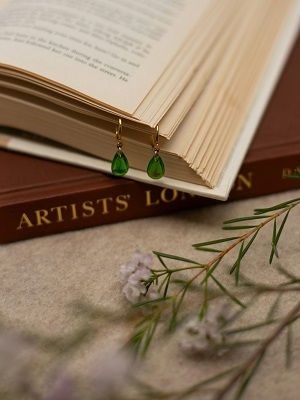 серьги с турмалином