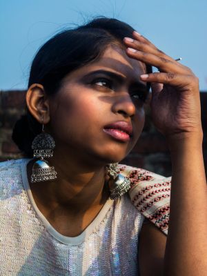 Серьги в индийском стиле