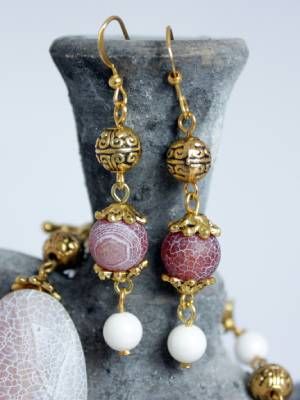 серьги с кахолонгом